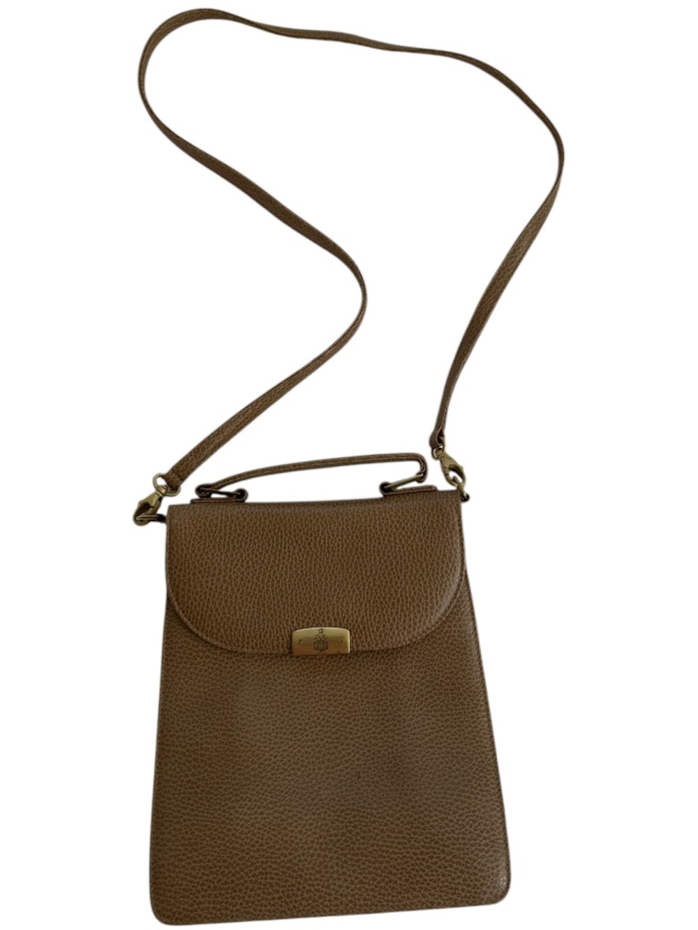 Mark Cross khaki all weather leather top handle Cross Body Bag
